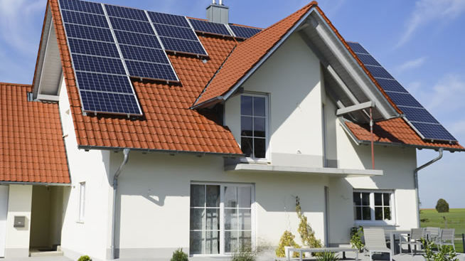 casa com energia solar