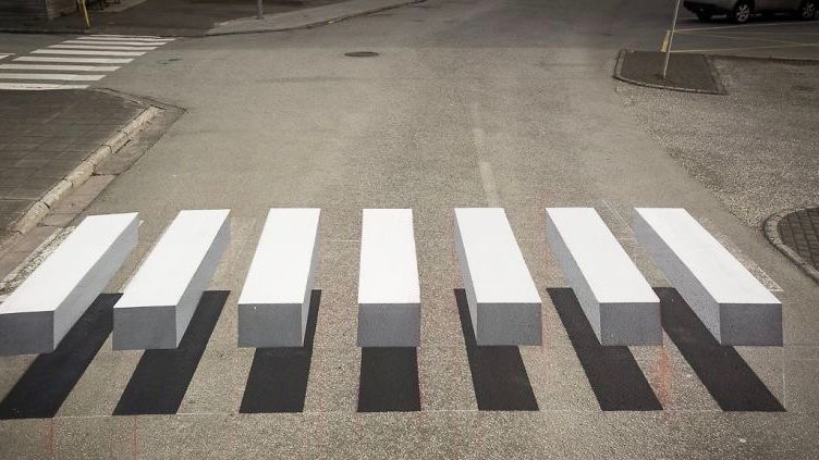 paso de zebra flotante Islandia