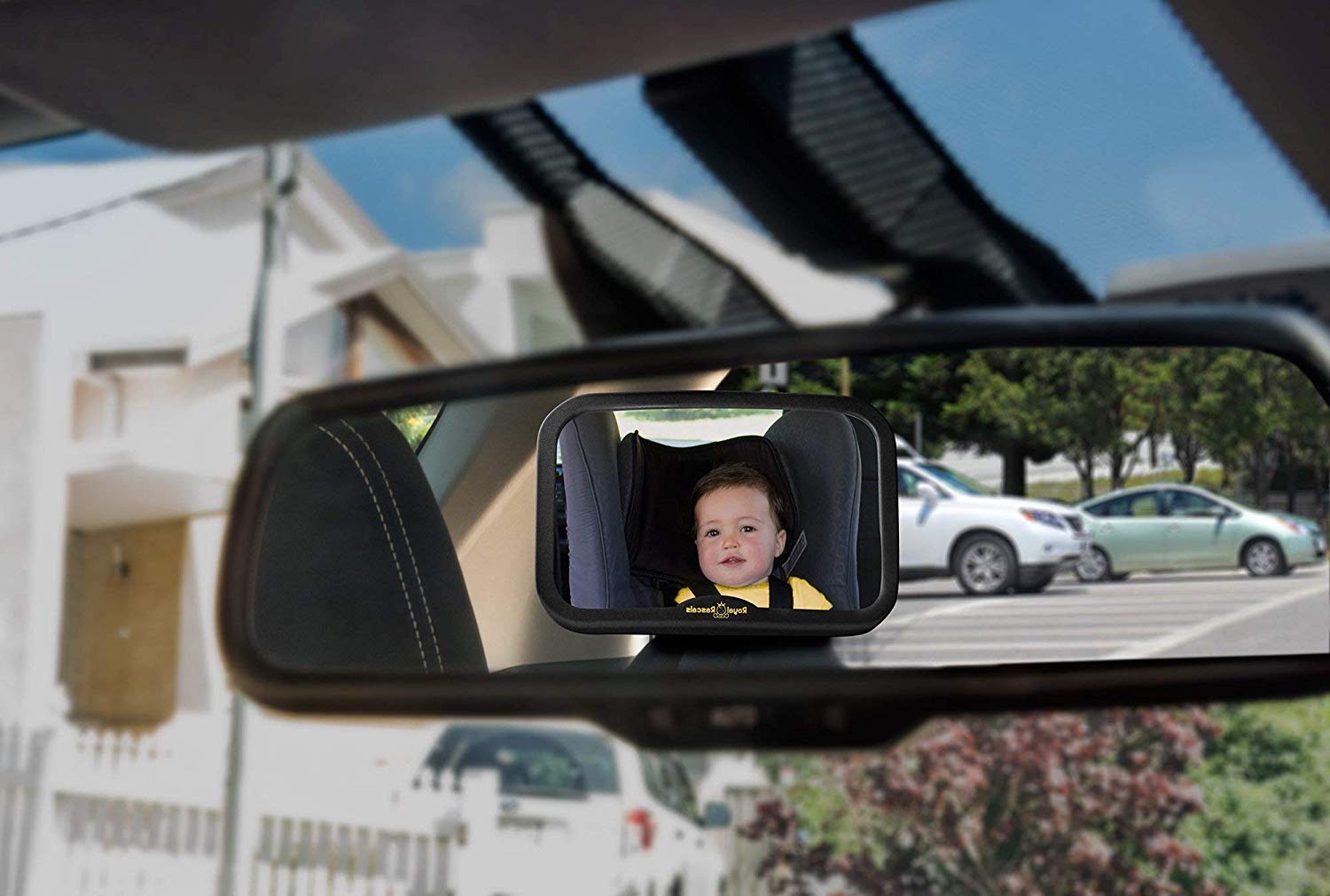 espejo de coche para bebes Royal Rascals2