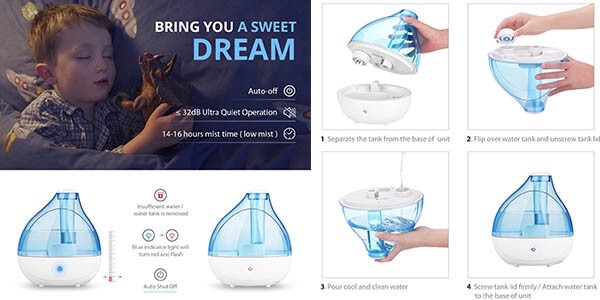 humidificador ionizador ultrasonico victsing uso