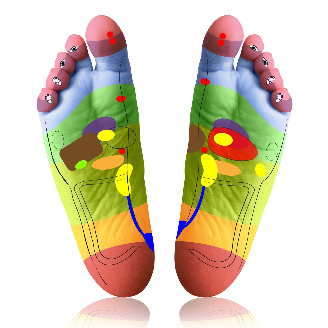 masajeador de pies reflexologia