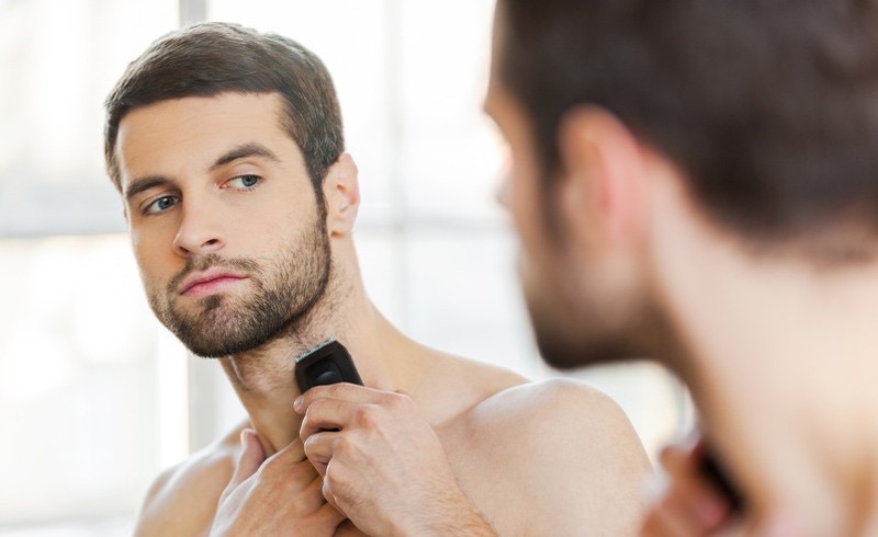 recortadora de barba cuello