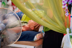 ventilador funcionando