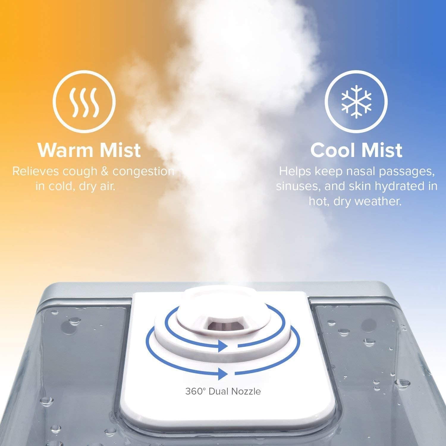 Levoit Humidificador Ultrasónico 6l De Vapor Caliente