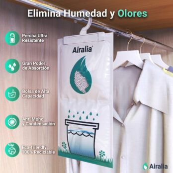 Absorbe Humedad, Anti Moho y Condensación Para Ropa Armarios